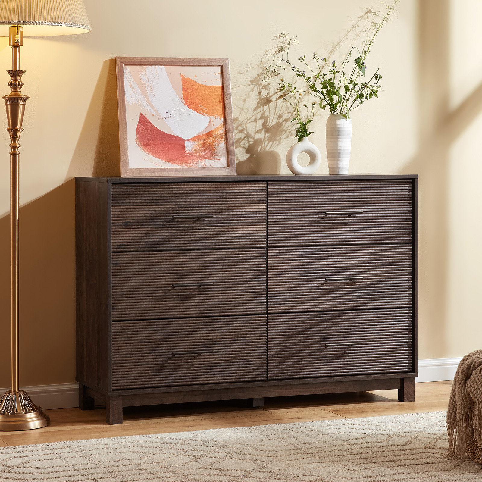 Short 6 drawer dresser discount